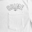 画像2: CRIME Tシャツ / ARCH LOGO POCKET (WHITE) (2)