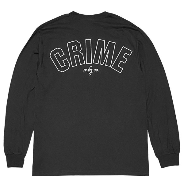 画像1: CRIME ロングスリーブTシャツ / ARCH (BLACK) (1)