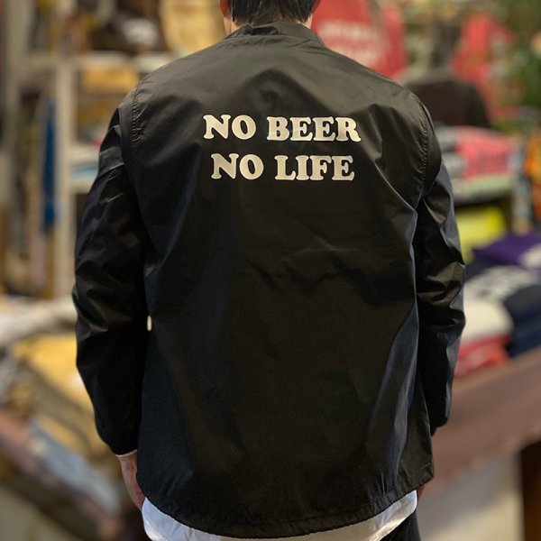 画像1: NO BEER NO LIFE / BOA COACH JACKET (BLACK) (1)