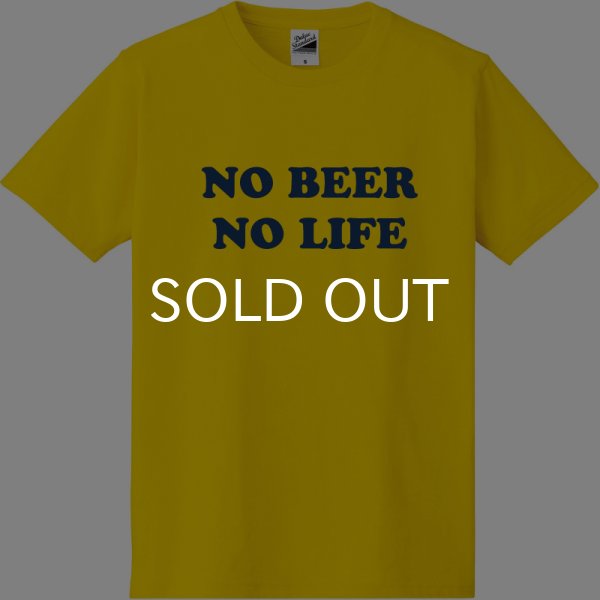画像1: 【SALE】NO BEER NO LIFE Tシャツ (DAISY/NAVY) (1)
