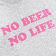 画像2: NO BEER NO LIFE Tシャツ (ASH/PINK) (2)