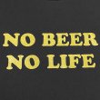 画像2: NO BEER NO LIFE Tシャツ (BLACK/GOLD) (2)