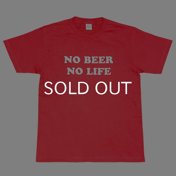 画像1: NO BEER NO LIFE Tシャツ (ITALIAN RED) (1)