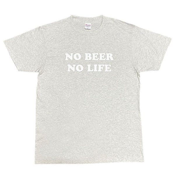 画像1: NO BEER NO LIFE Tシャツ (OATMEAL/WHITE) (1)