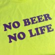 画像2: NO BEER NO LIFE Tシャツ (SAFETY GREEN/PURPLE) (2)