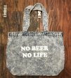 画像2: NO BEER NO LIFE デニムトートバッグ (CHEMICAL) (2)