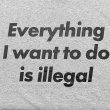 画像3: EVERYTHING I WANT TO DO IS ILLEGAL Tシャツ (HEATHER GREY) (3)