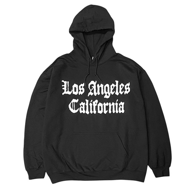 画像1: LOS ANGELS HOODIE (BLACK) (1)