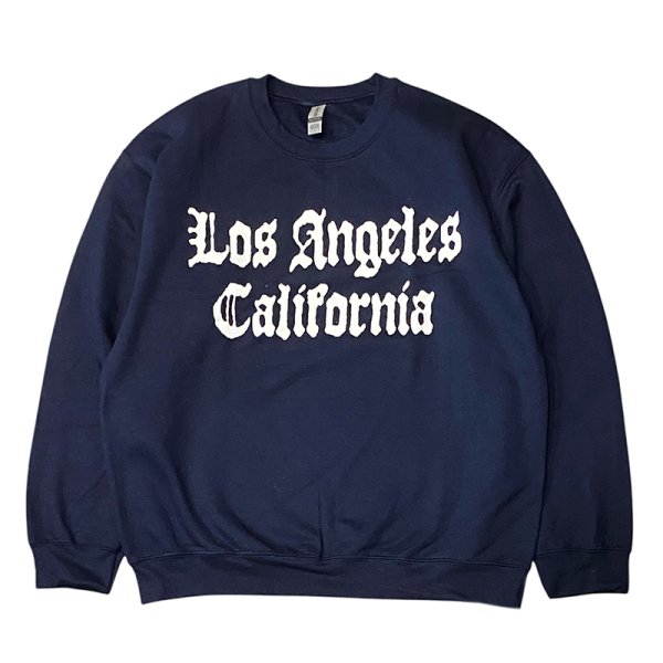 画像1: LOS ANGELS CREWNECK (NAVY) (1)