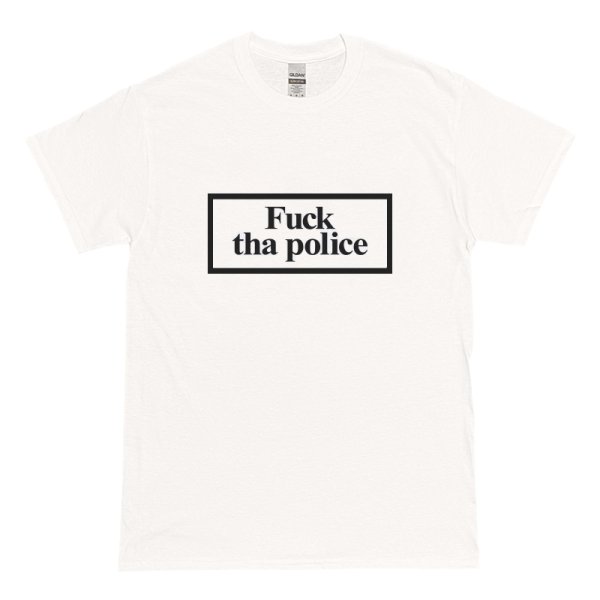 画像1: FUCK THA POLICE Tシャツ (OFF WHITE) (1)