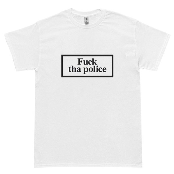 画像1: FUCK THA POLICE Tシャツ (WHITE) (1)