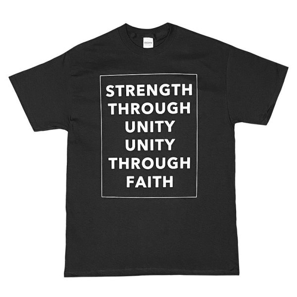 画像1: STRENGTH THROUGH UNITY Tシャツ (BLACK) (1)