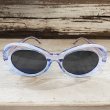 画像2: KURT COBAIN STYLE OVAL SUNGLASS / カート・コバーン オーバル・サングラス (CLEAR BLUE) (2)