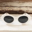 画像2: KURT COBAIN STYLE OVAL SUNGLASS / カート・コバーン オーバル・サングラス (WHITE) (2)