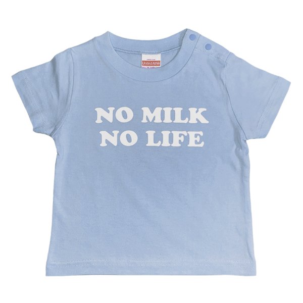 画像1: NO MILK NO LIFE キッズTシャツ / (ACID BLUE) (1)