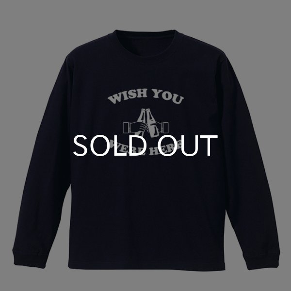 画像1: WISH YOU WERE HERE ロングスリーブTシャツ (NAVY) (1)